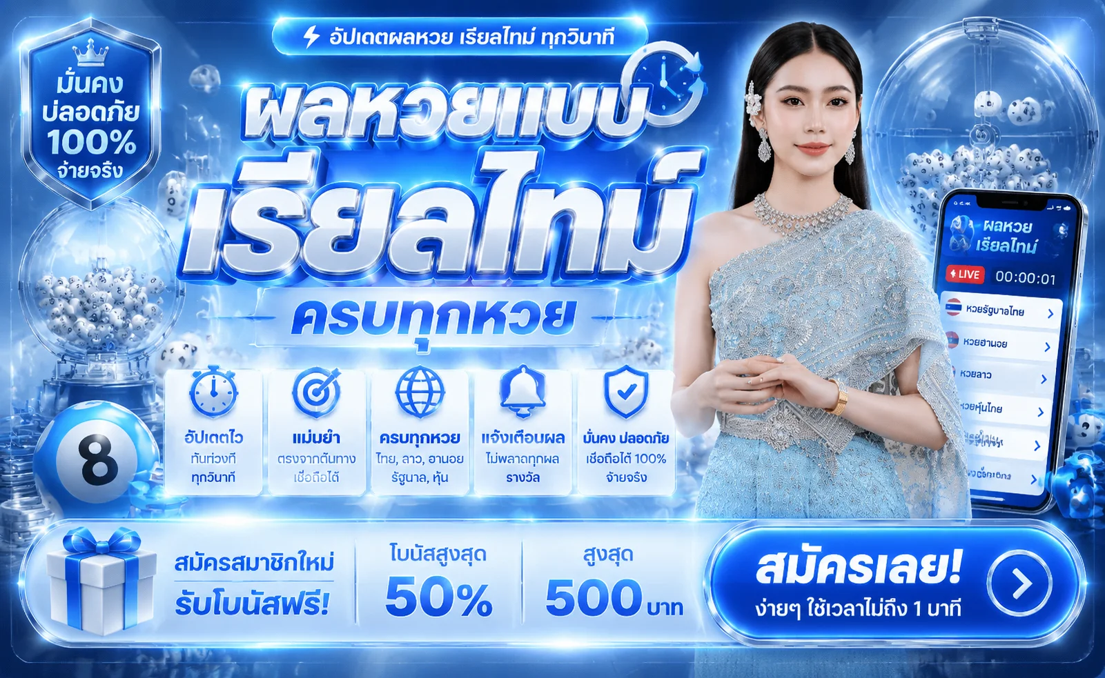 หน้าซื้อหวยออนไลน์ของ LAOSTARS แสดงหวยรัฐบาล หวยลาว หวยหุ้น